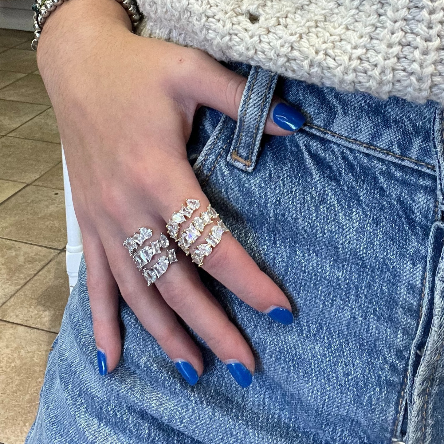 Baguette Statement Ring