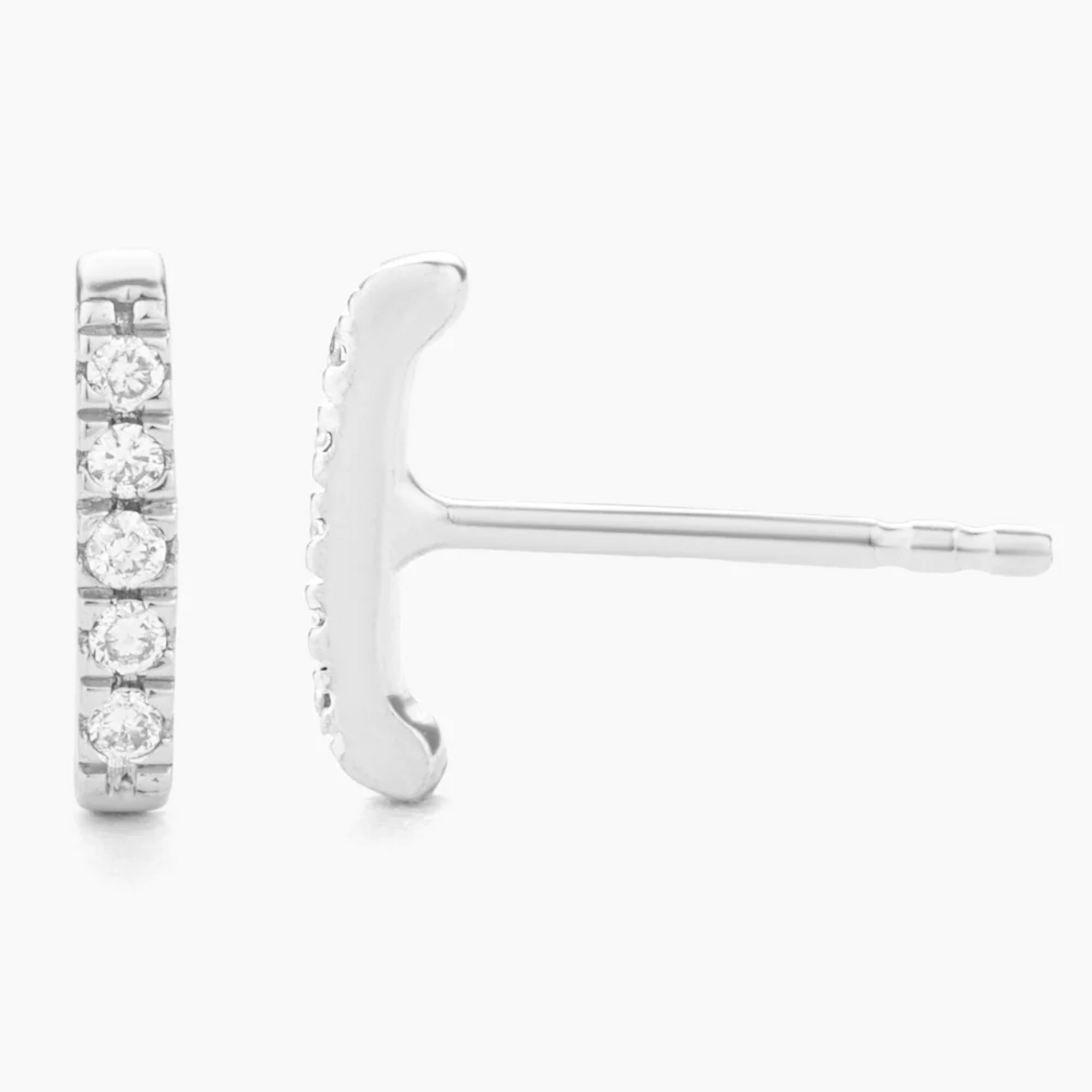 Silver Ama Stud Earrings