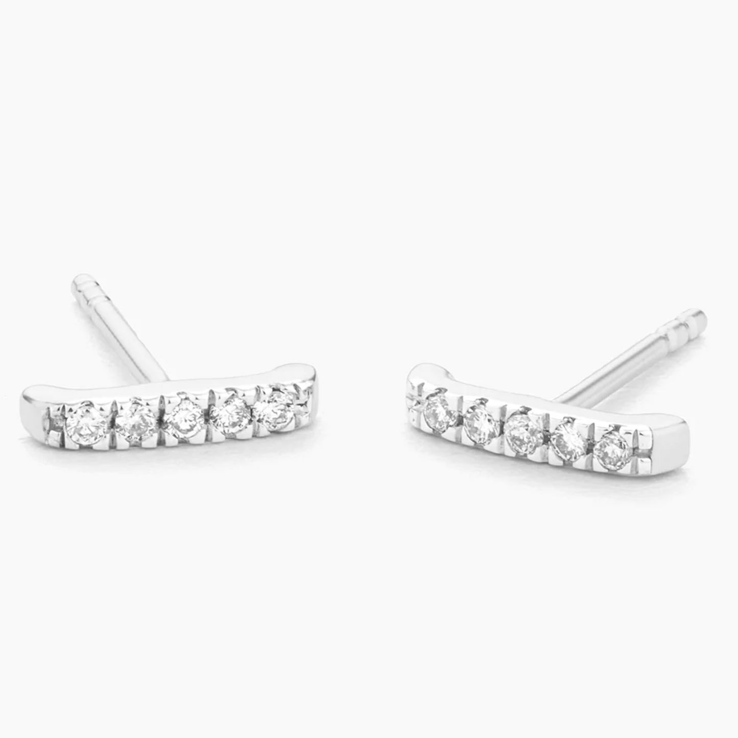Silver Ama Stud Earrings