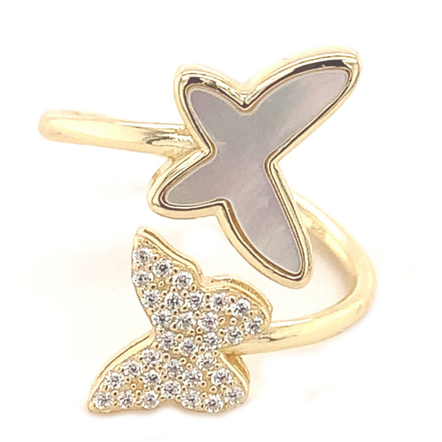 Double Butterfly Ring