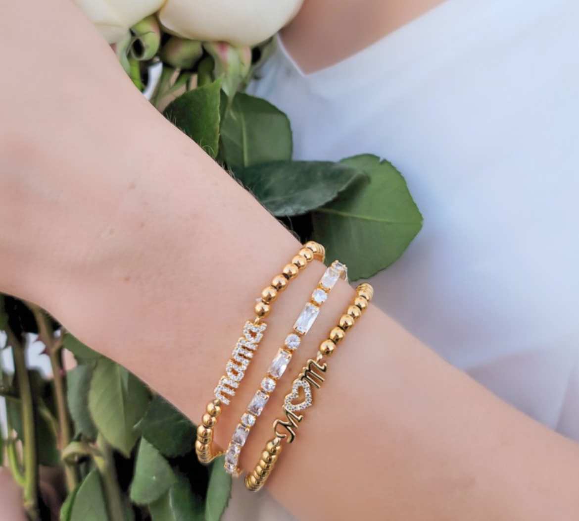 CZ Two Stone Bracelet