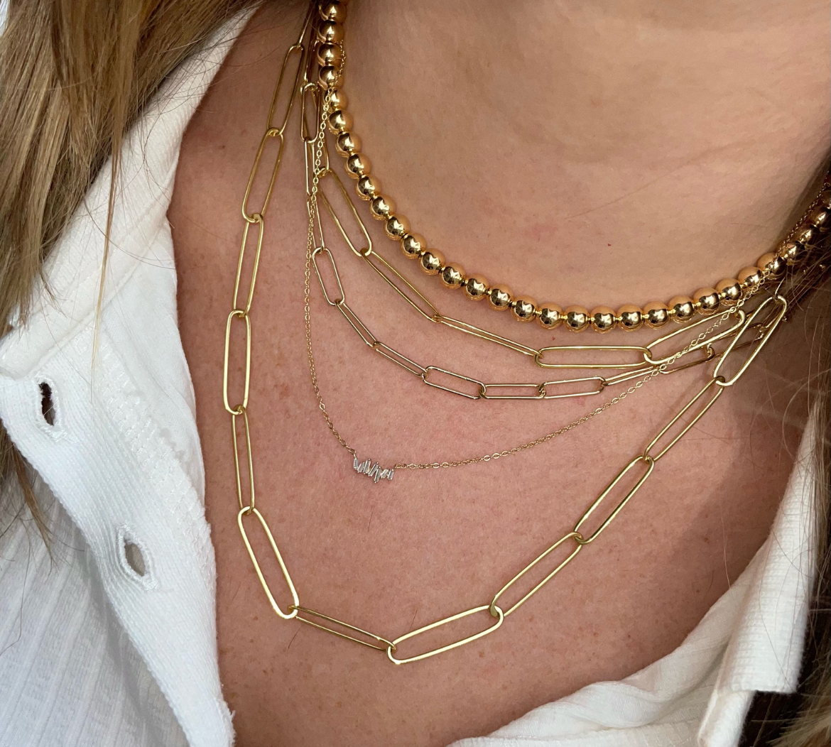 Simple Gold Ball Choker