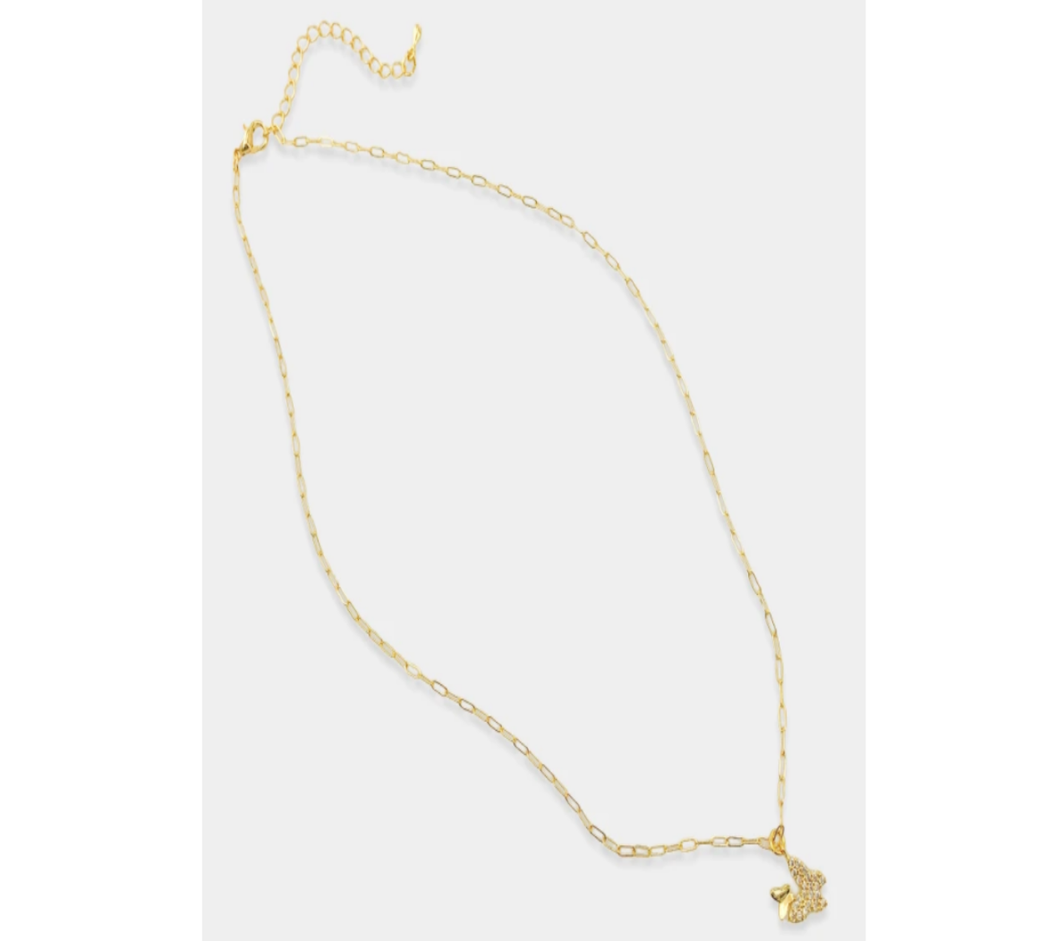 CZ Butterfly Necklace