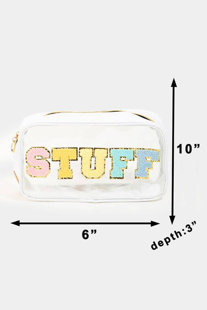 See Through Stuff Print Cosmetic Bag