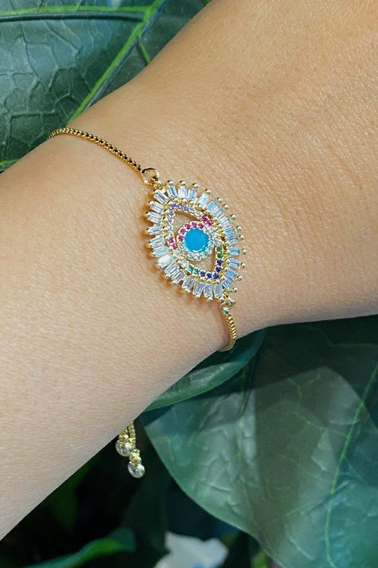 Evil Eye Crystal Bracelet