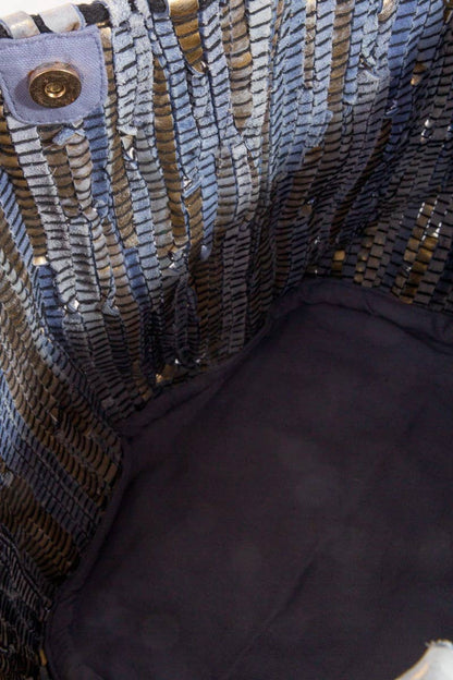 Vibrant Stripes Woven Tote Bag