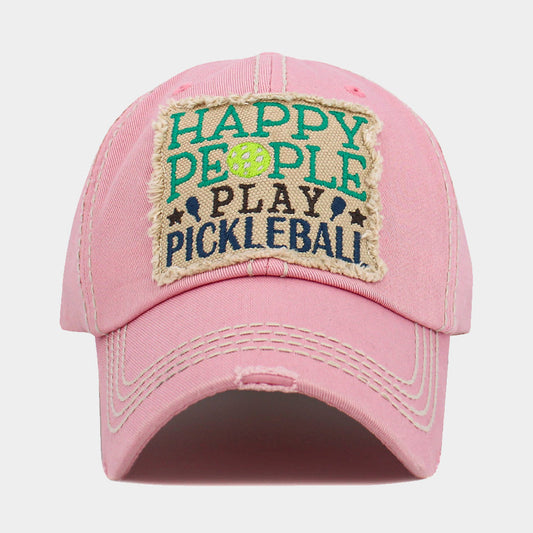 Happy People play Pickleball hat