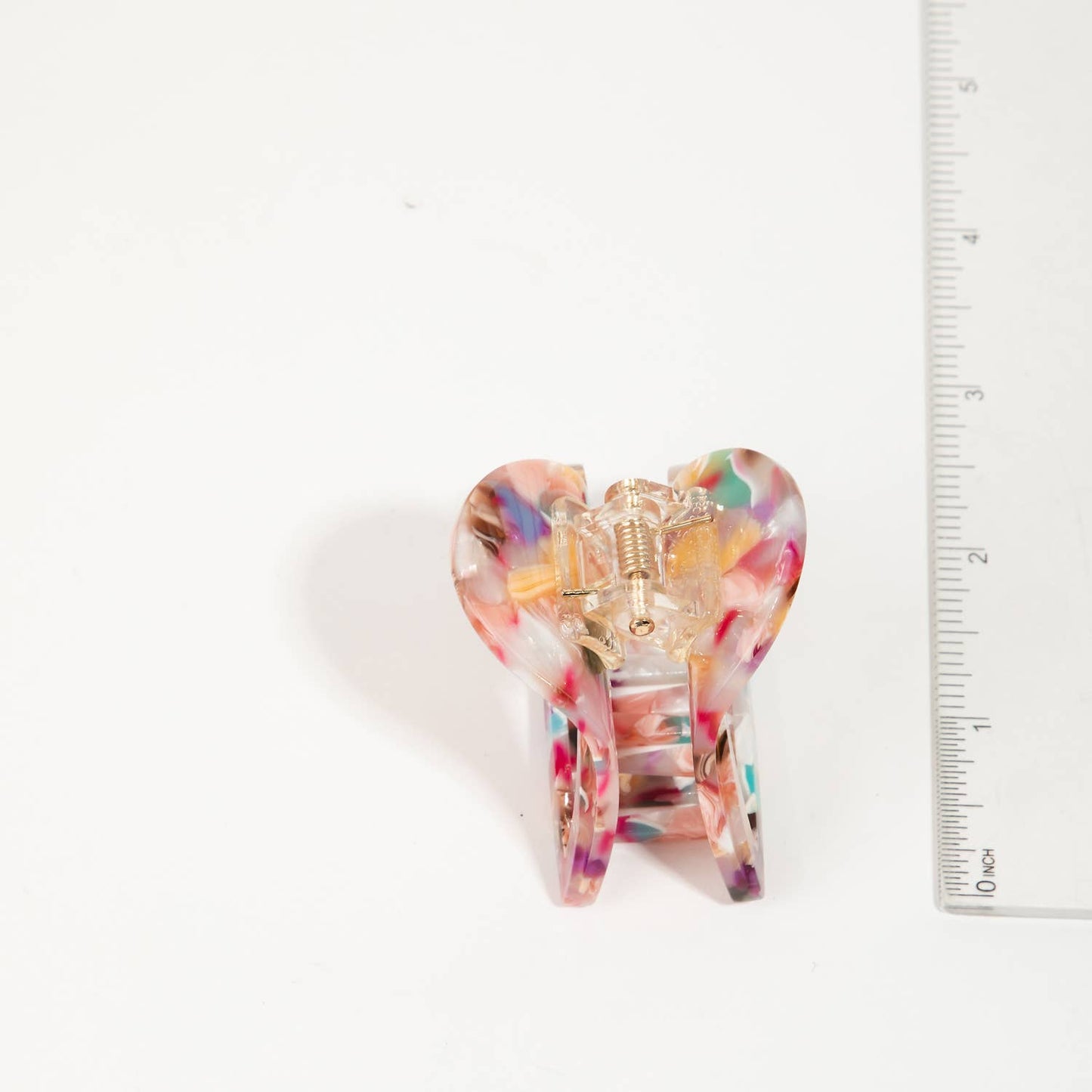 Acetate Heart Jaw Hair Clip Set