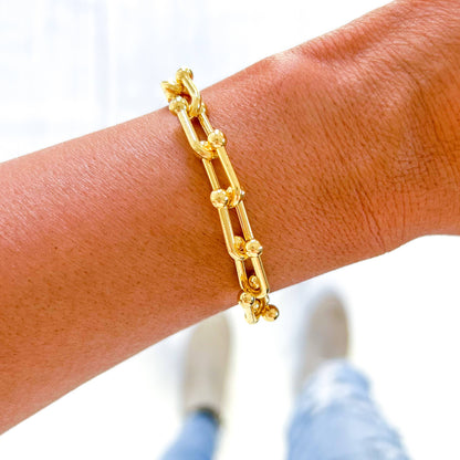 U link Lock Link Adjustable Bracelet