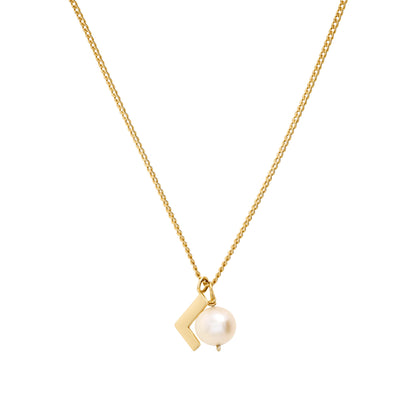 Initial Pearl necklace