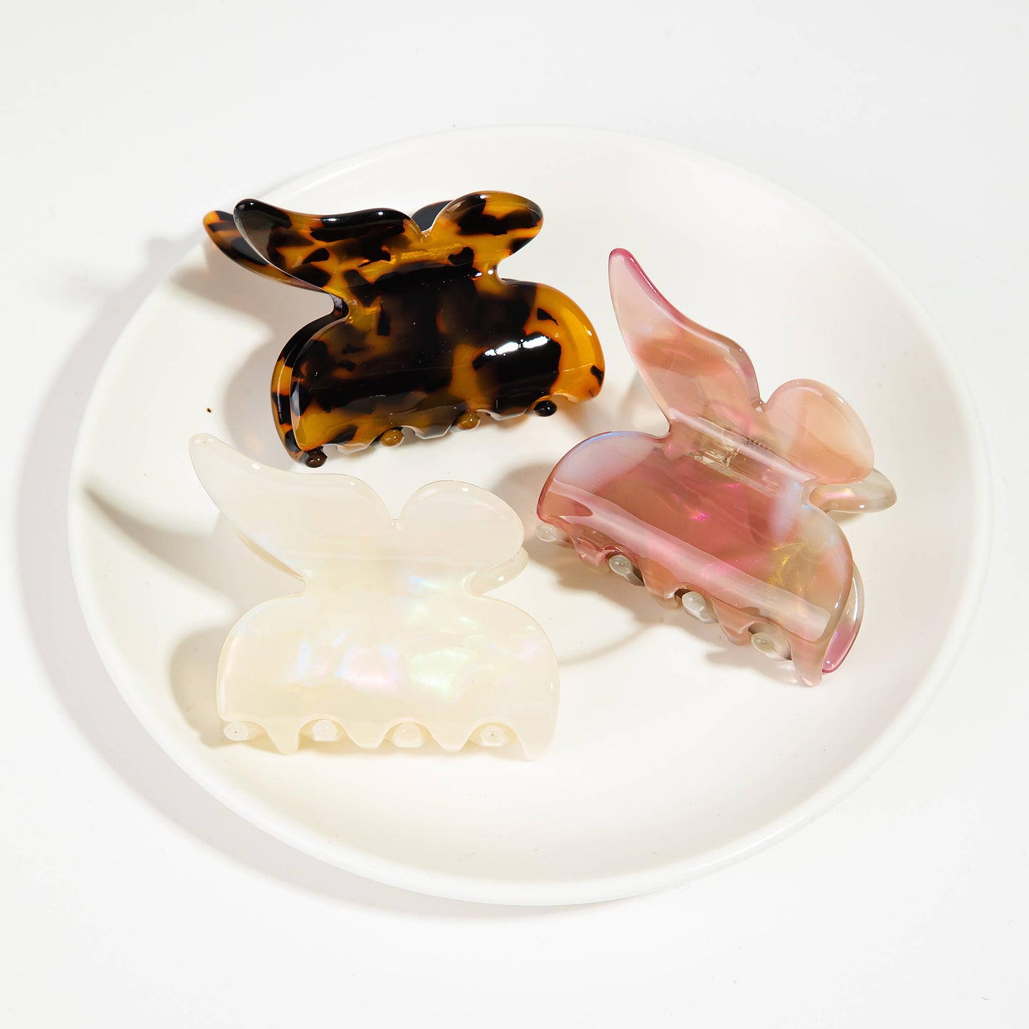 Three Piece Butterfly Hair Claw Set