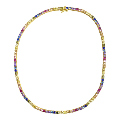 Everyday Rainbow Tennis Necklace