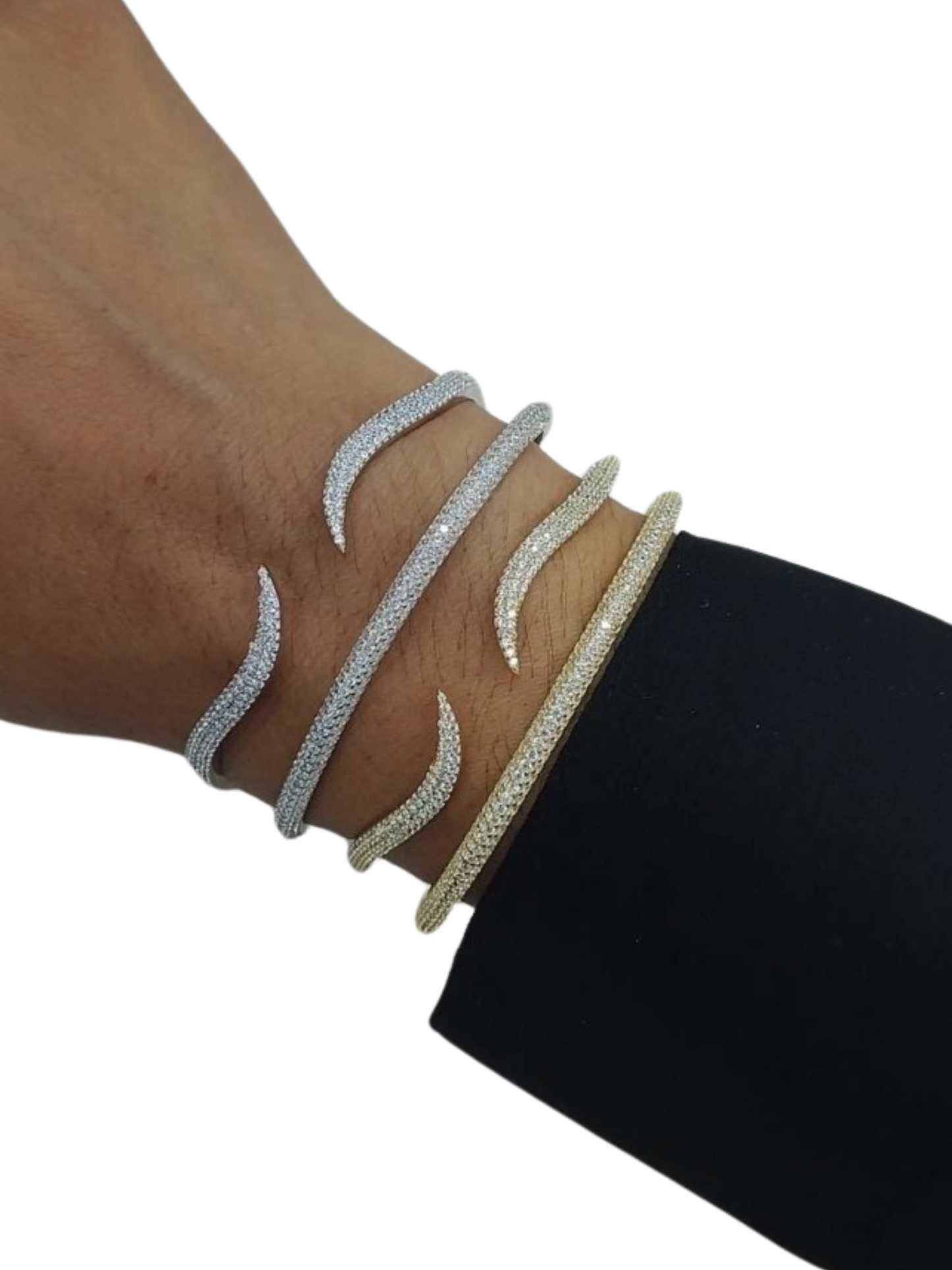 Pave Wave Cuff