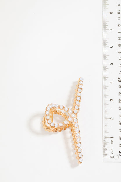 Pearl Pave Assorted Hair Claw Set