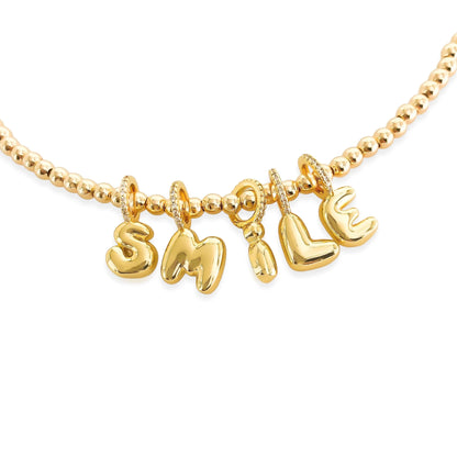Bubble Word Charm Necklace