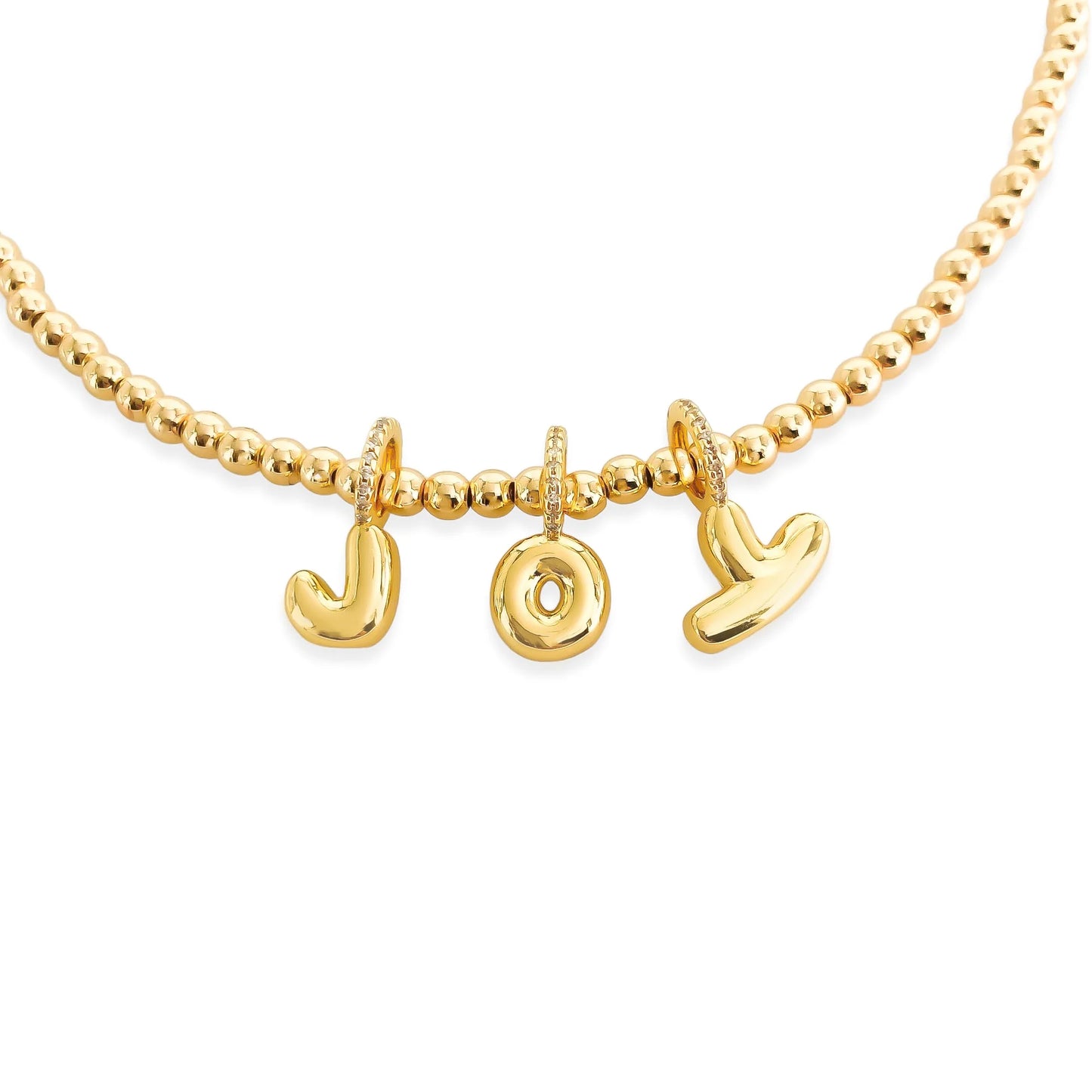 Bubble Word Charm Necklace
