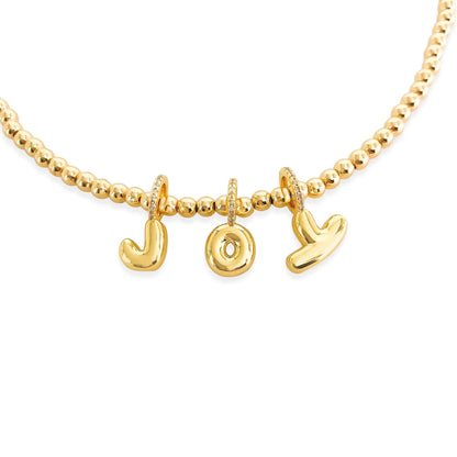 Bubble Word Charm Necklace