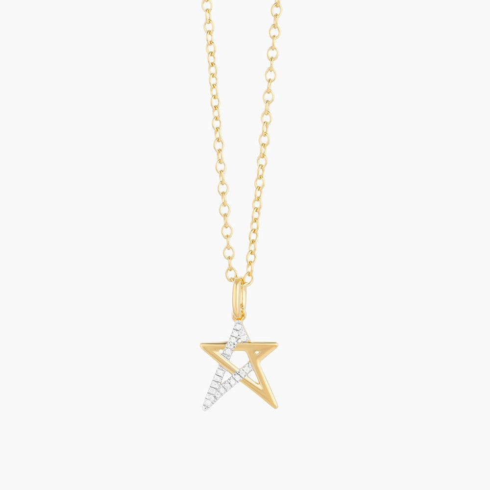 Ella Stein Star Charm Diamond Pendant Necklace