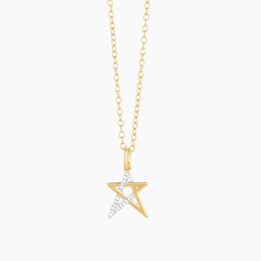 Star Charm Diamond Pendant Necklace