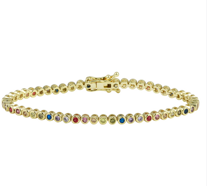 Bezel Tennis Bracelet