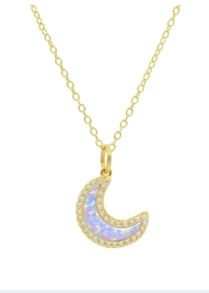 OPAL MOON NECKLACE
