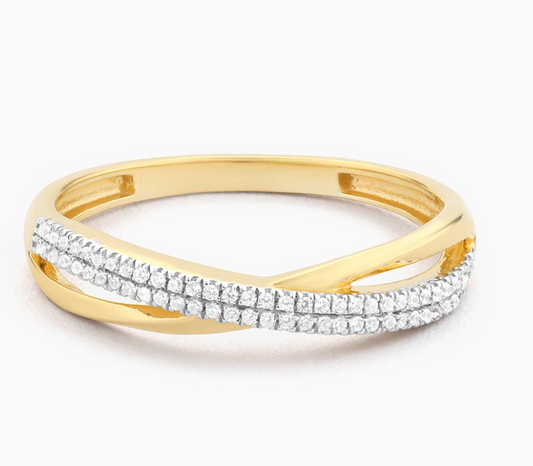 Crisscross Stackable Ring