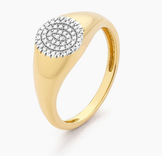 Circle Signet Statement Ring