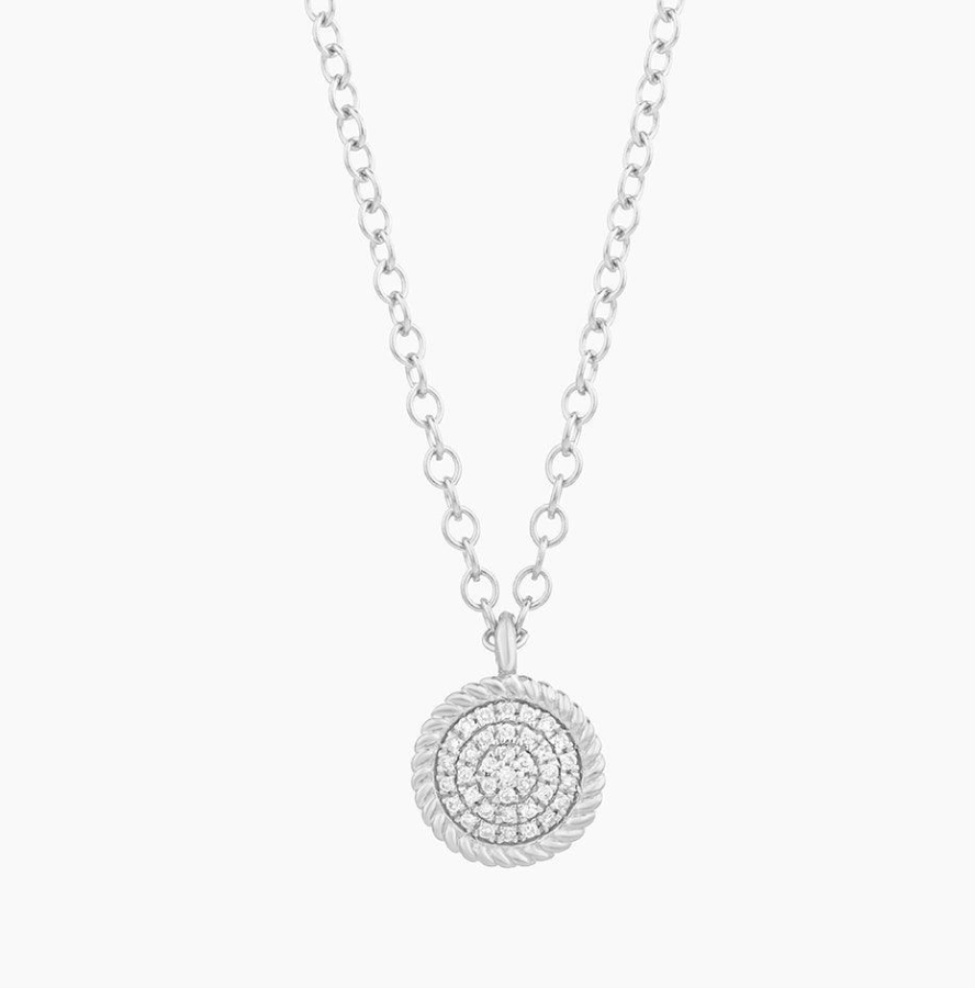 Circle Rope Pendant Necklace