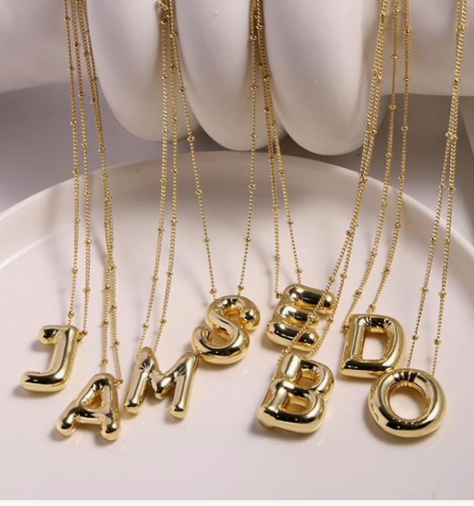 Balloon Initial Necklace