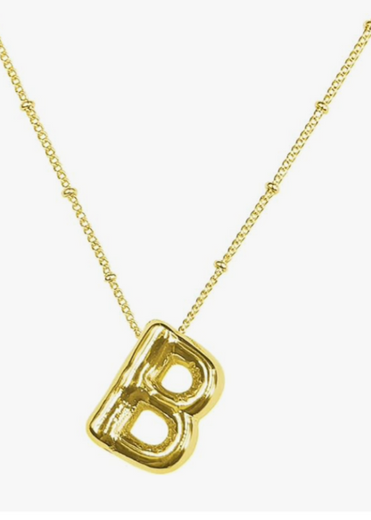 Balloon Initial Necklace