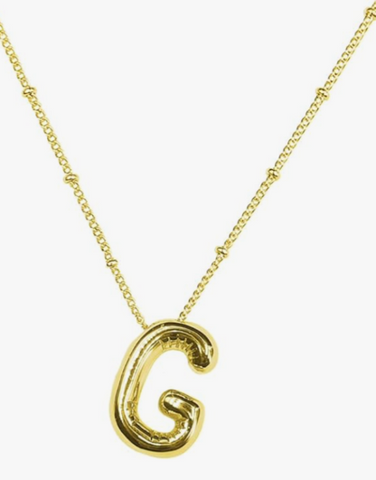 Balloon Initial Necklace