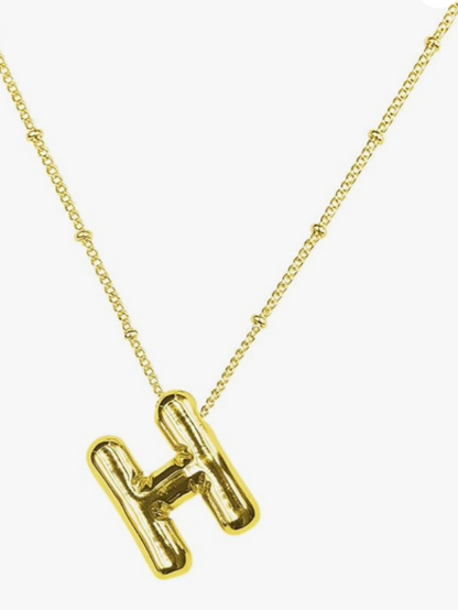 Balloon Initial Necklace