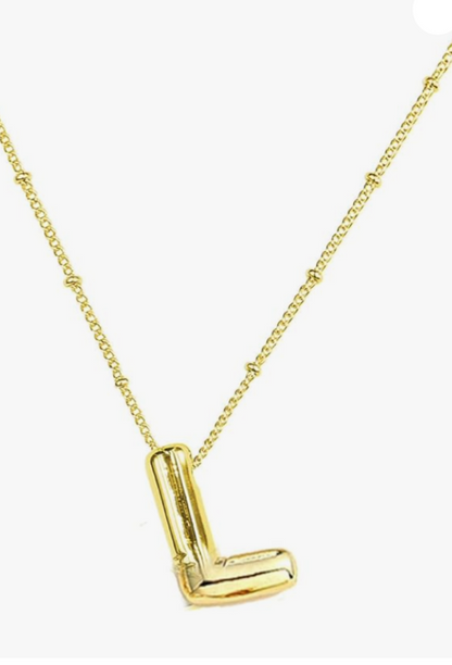 Balloon Initial Necklace