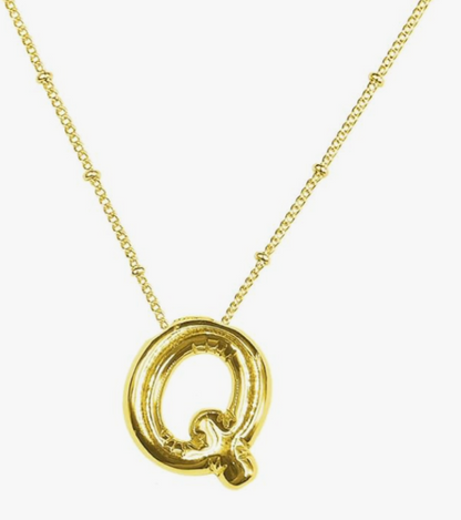 Balloon Initial Necklace