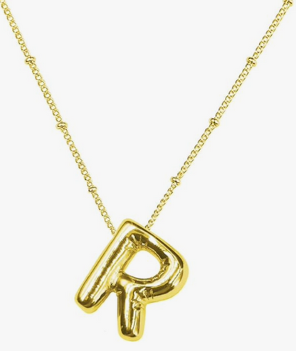 Balloon initial necklace