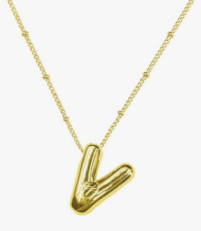 Balloon Initial Necklace