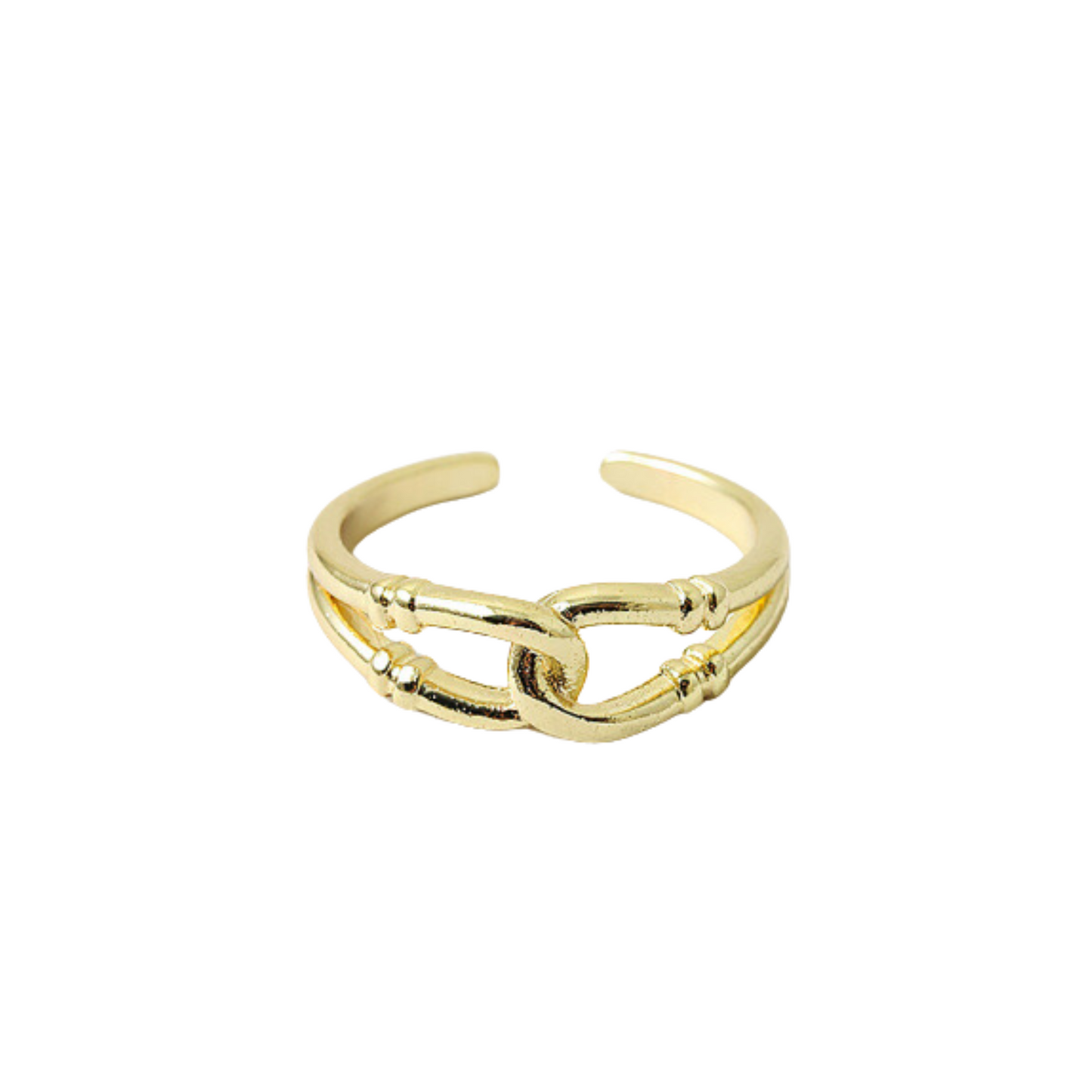 Gold Adjustable Link Ring