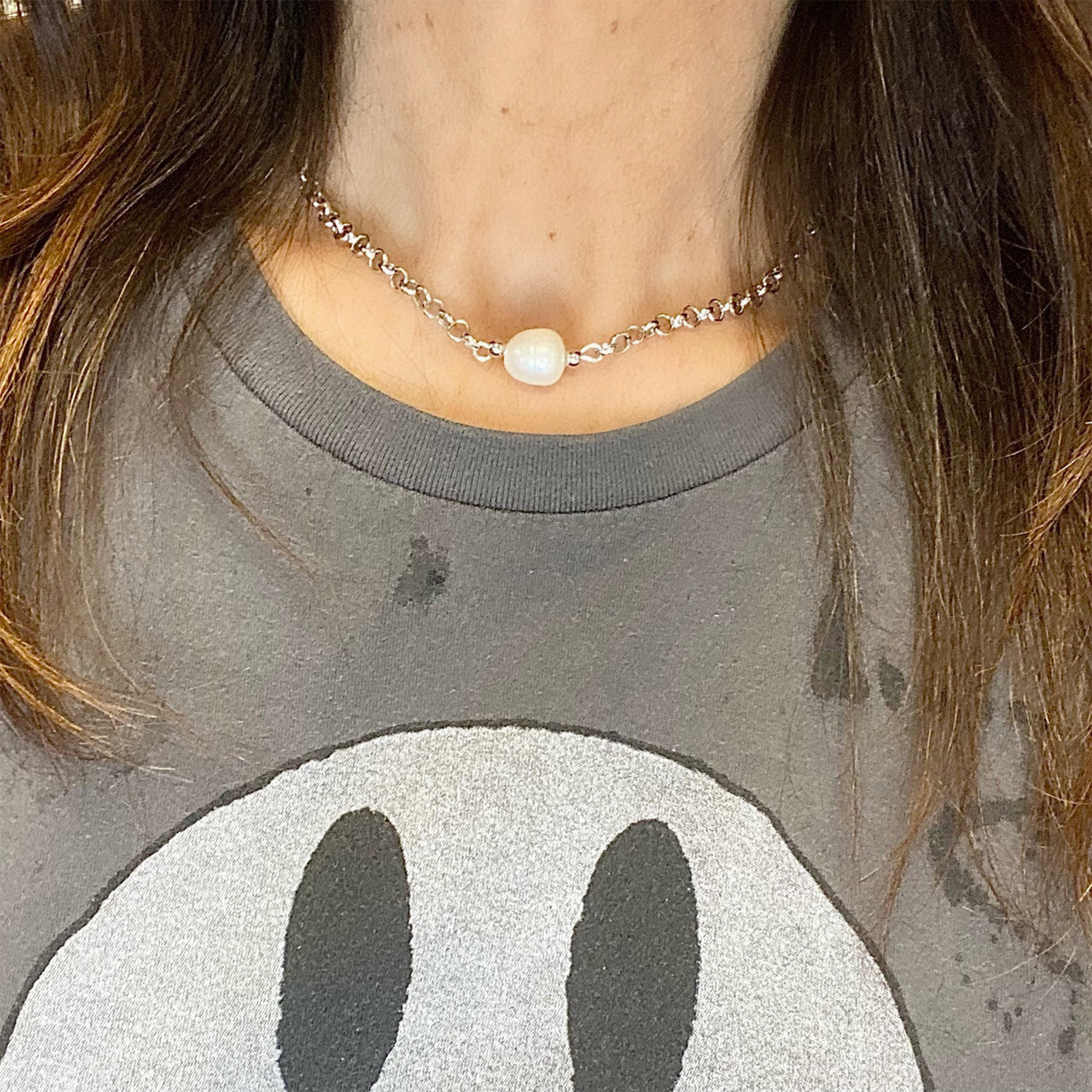 Sheila Pearl Choker Necklace