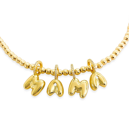 Bubble Word Charm Necklace
