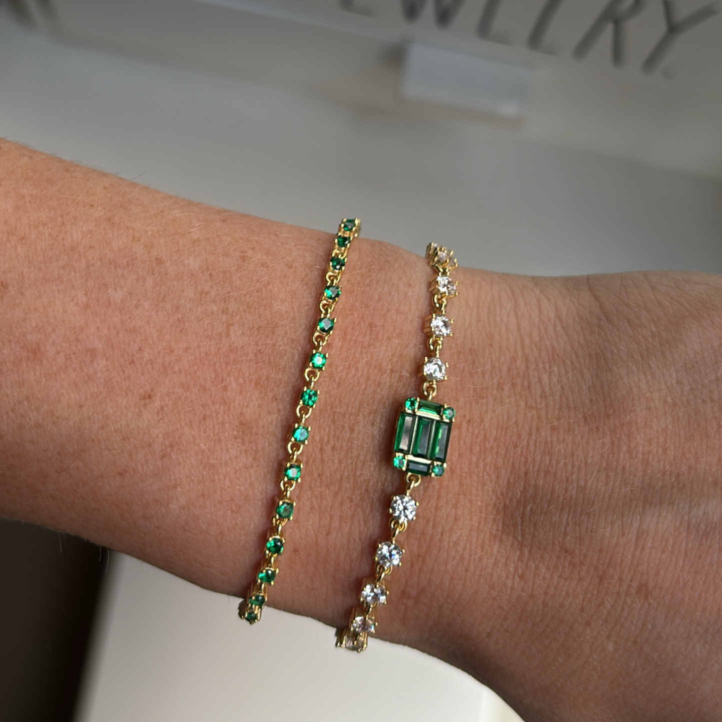 Bezel Stone Bracelet