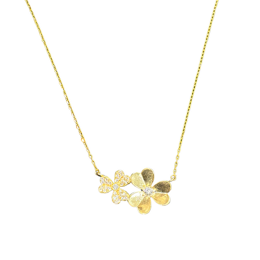 Double Flower Necklace