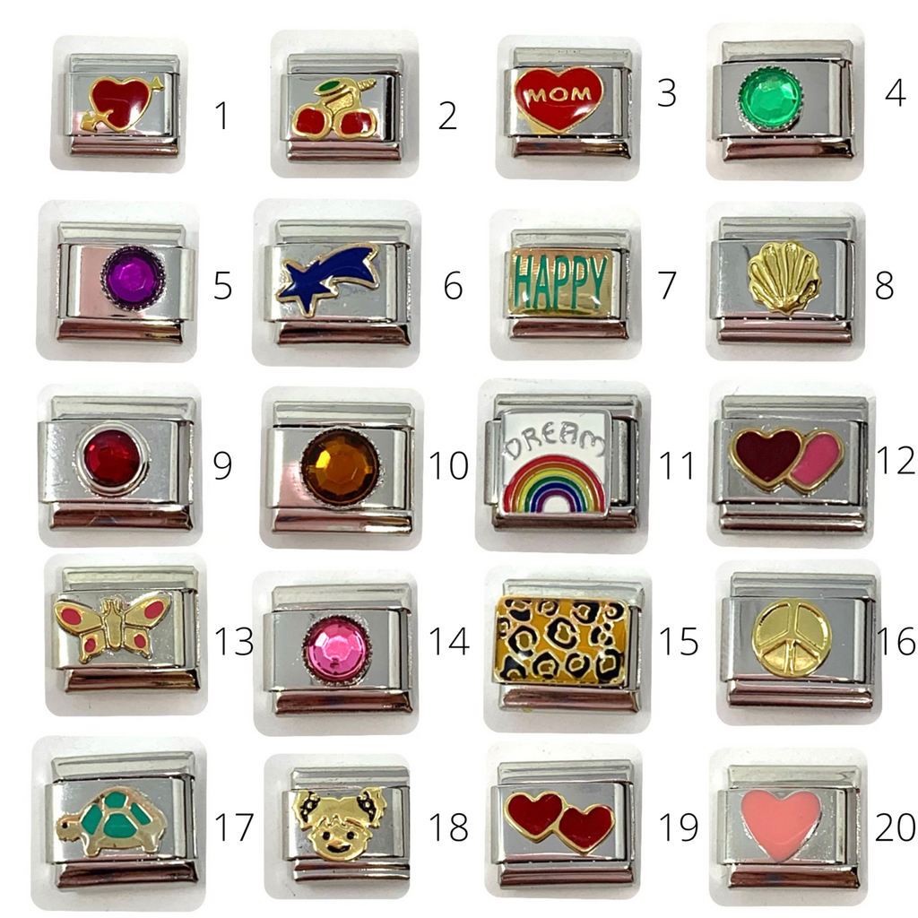 Stainless Steel Italian Charm Bracelet  Charms  Liberty Charms