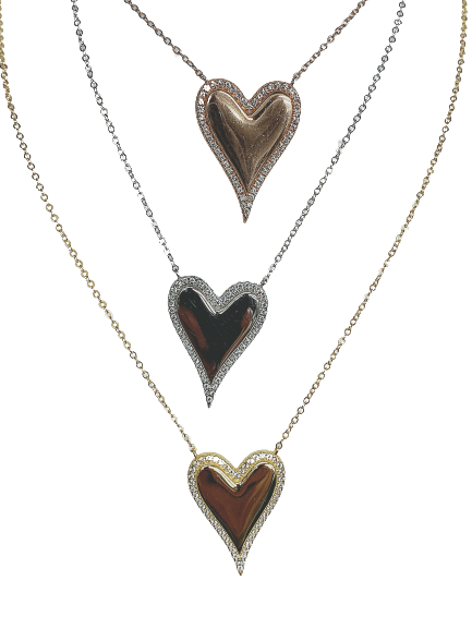 Sparkly Heart Necklace