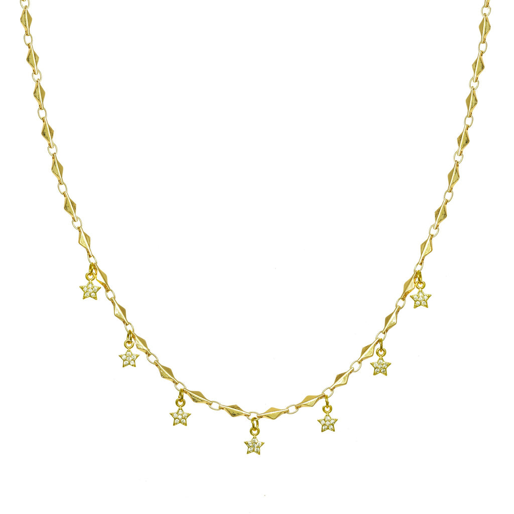 Dainty Star Droplet Necklace