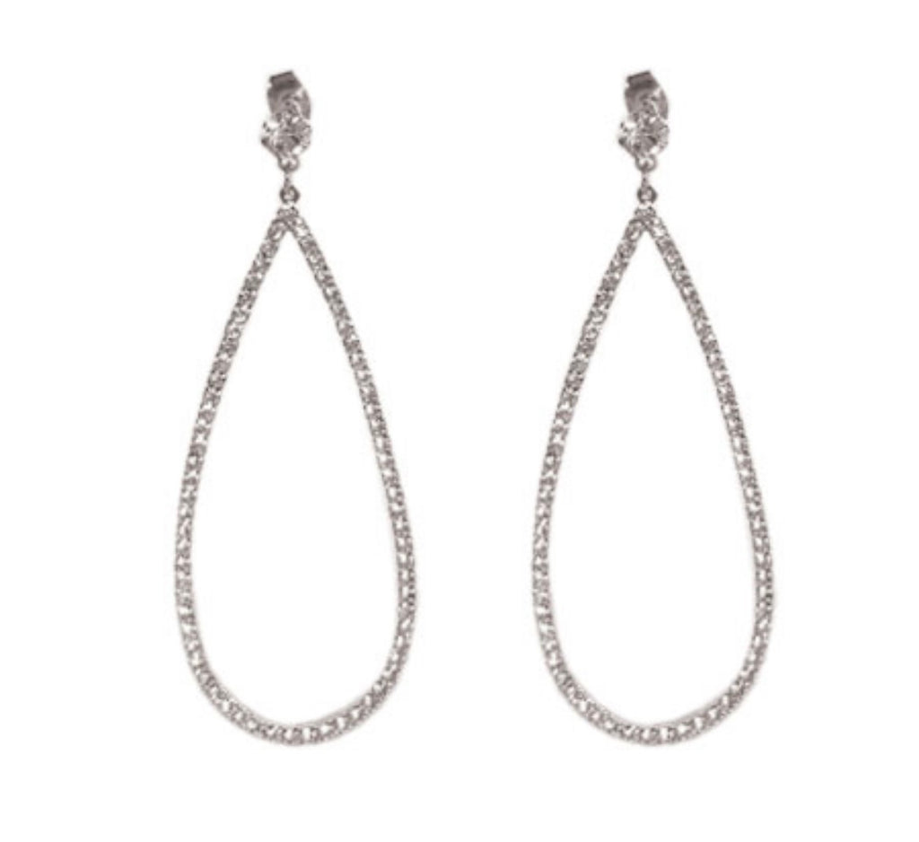 Open Raindrop Oval Earrings