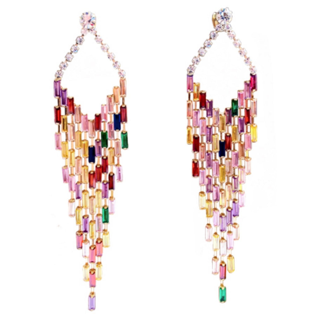 Multi - Color Drip Earrings