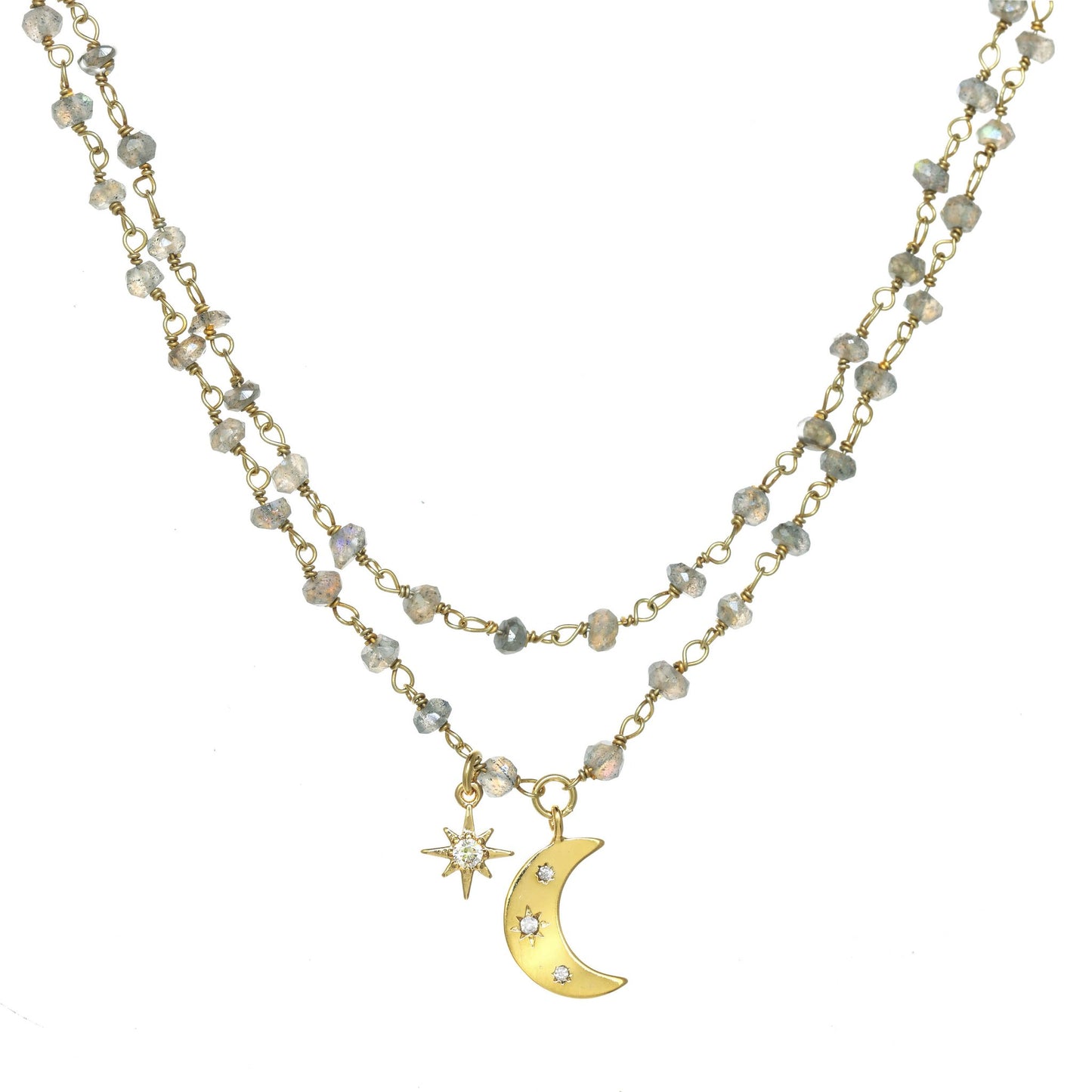 Labradorite Celestial Charm Necklace