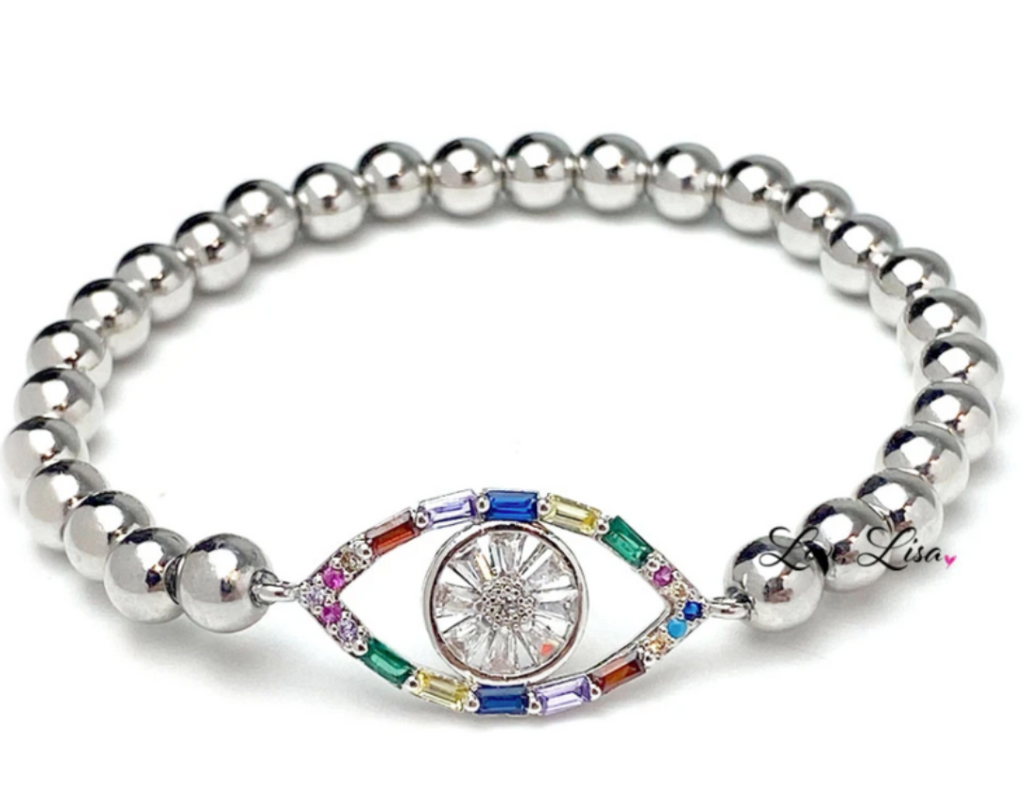 Cheryl's Colorful Chic Evil Eye Beaded Bracelet