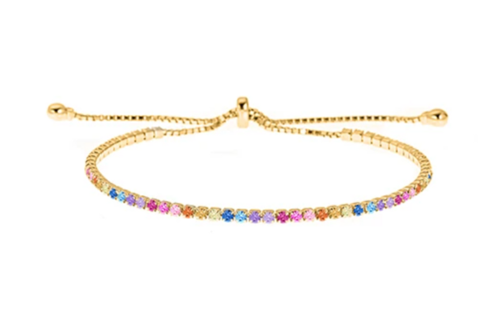 Rainbow Adjustable Bolo Bracelet