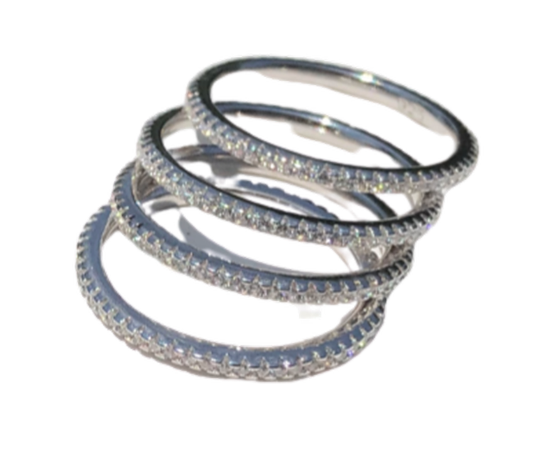 Stackable CZ Rings